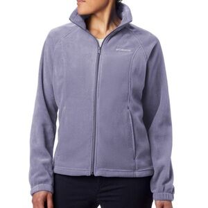 Columbia Women's Benton Springs Full Zip Fleece Jacket Lavender Purple Size XL